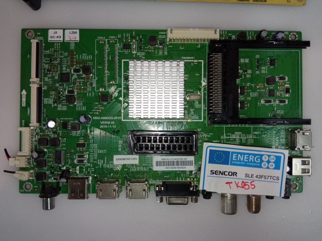 TK055 SENCOR SLE 43F57TCS MAIN 5800-A6M33G-0P20 PANEL LC430DUJ-SHA1